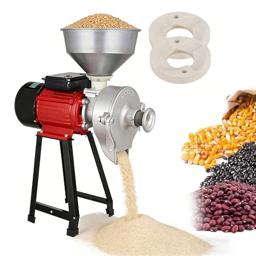Máquina para Harina Fresca Uso Seco y Húmedo 3000W Molino de Cereales Eléctrico para Leche de Soya y Tofu Ideal para Moler Especias y Granos Hechos en Casa