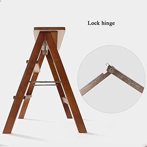 Taburete alto de cocina plegable con 3 escalones para alcanzar estantes 5