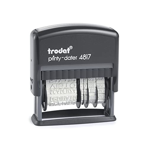 Timbro Datario Manuale Modico – Formato Data Italiano GG-MMM-AAAA, Altezza Carattere 4 O 5 Mm, Impugnatura Ergonomica E Antishock