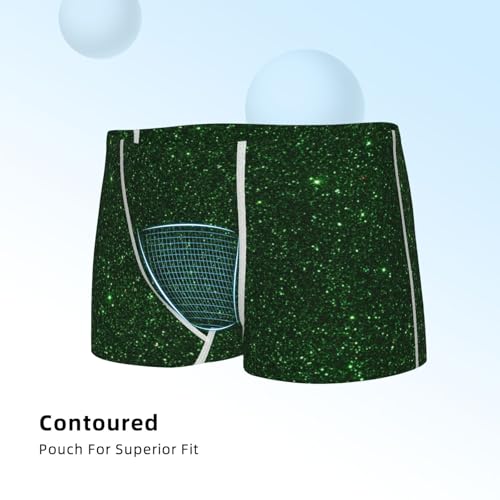 Boys' Cotton Boxer Brief Soft Underwear-Emerald Green Sparkling4