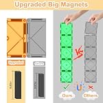 Tuiles magnétiques Blocs Jouets pour tout-petits Sensible Préscolaire Construction Jouets d'apprentissage Filles Garçons Jouet Noël Cadeaux pour 3 4 5 6 7 8 Année Garçons Filles