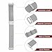 HARFINGTON Stainless Steel Mesh Watch Band 16mm Quick Release Metal Replacement Watch Strap with Magnetic Buckle for Men Women, Silver Tone