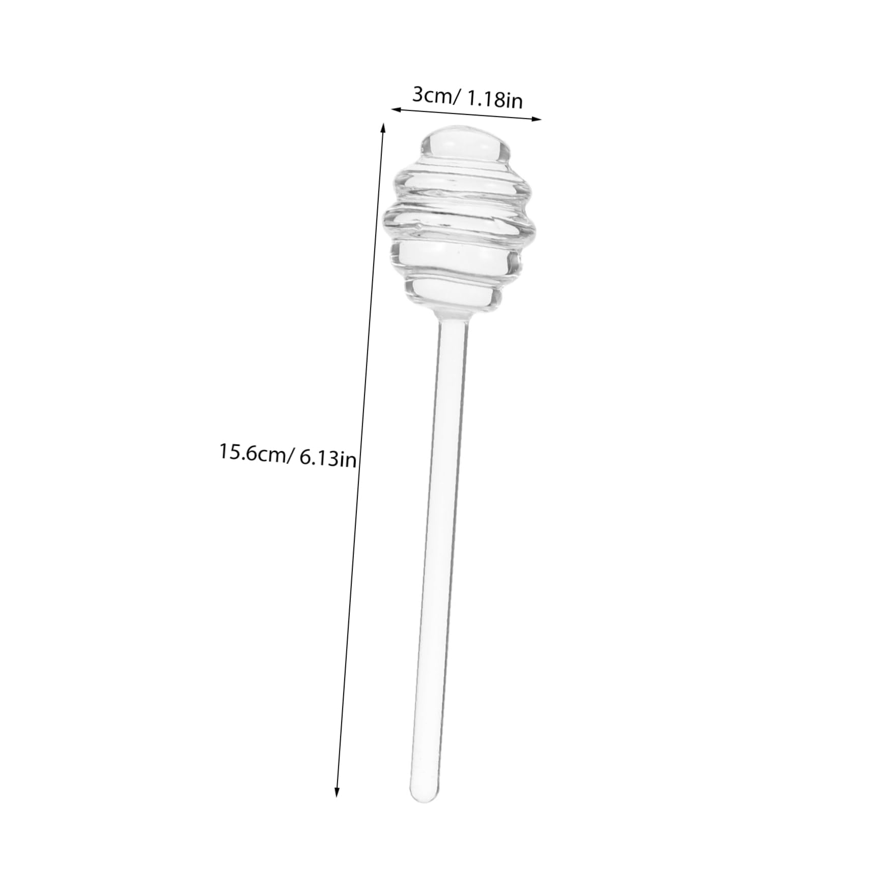 COLLBATH Reusable Stick Long Handle Honey Ladle Wand for Fruits Jam Biscuits Large Stirrer for Honey Pot Kitchen Tool Portable Honey Stirrer