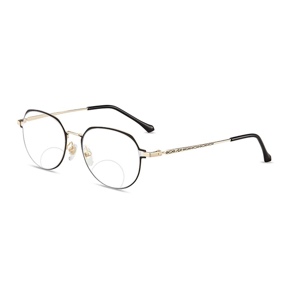 Augenoptik Brille 2.0, High-Definition-Dual-Use-Lesebrille, Anti Überanstrengung der Augen, Computerbrille, Anti blaues Licht, breite Rahmen, Federscharnier, Schutzlinse ( Color : Red , Size : 1.5 )