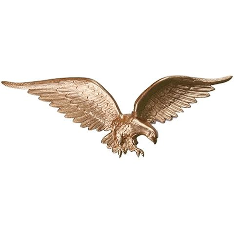 Montague Metal Products Flagpole Wall Eagle, 24-Inch, Gold Cover