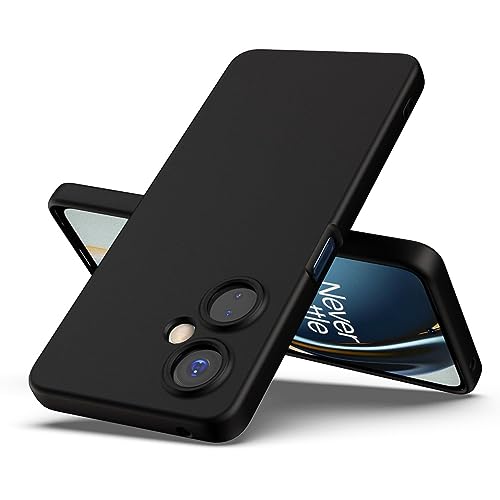 Image of JANAK RAJ Silicone Back Case Cover Compatible with OnePlus Nord CE 3 Lite / 1+ CE3 Lite /Oppo K11x 5G| Slim Liquid Silicone Soft Gel Rubber | Camera Protection -Black