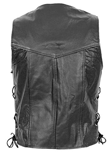 Divergent Retail Ollie Vintage Cowboy Leren Vest Zwart - Image 7