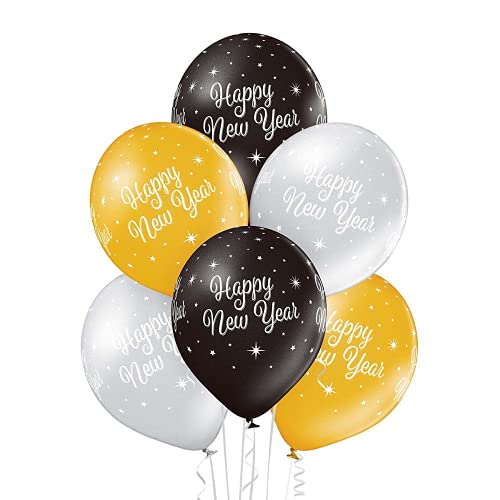 Party Factory `Happy New Year´ Party-Set, 25 Latexballons á ø27cm in Gold...