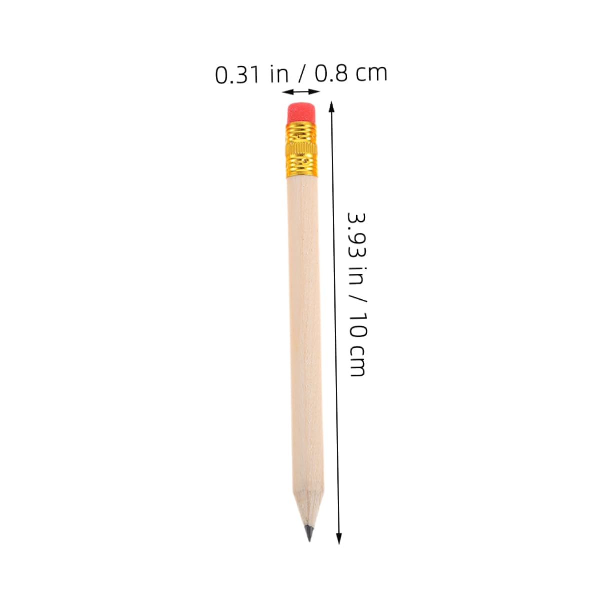 144 Pièces Crayons de Bois avec Crayons de Golf Hb Courts pour Artistes Écoles et Événements Bois