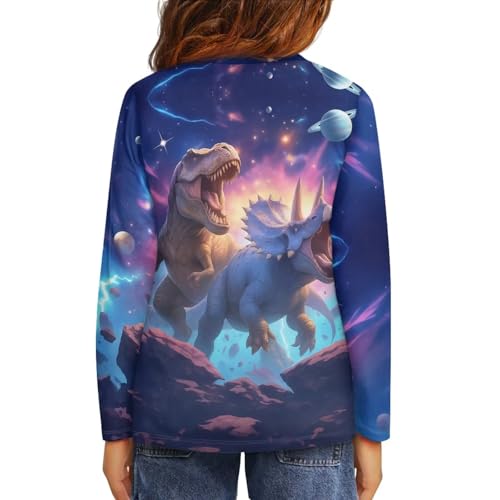 Image of Uourmeti Long Sleeve Tops for Boys Graphic T Shirts Teen Girls Active Pullover Tees