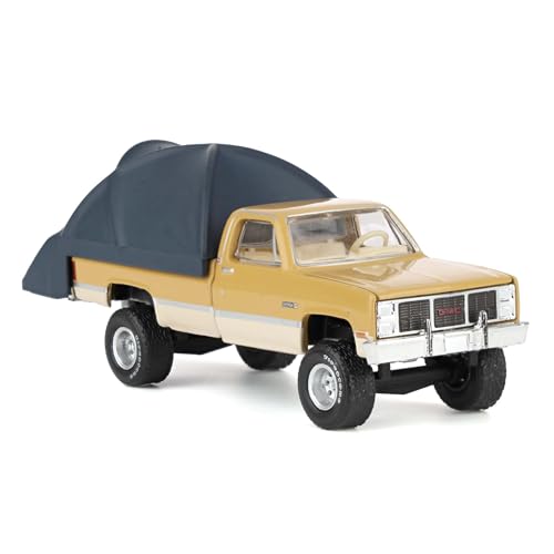 Greenlight 1/64 1986 GMC Sierra Lifted Desert Sand & Doeskin Tan miniatura 2