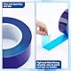 nbeads 400 m Blaue Oberflächen-Schutzfolie, 5cm Breites PE Abdeckfolie Barrier Film Roll Staubschutzfolie Glasschutzfolie Für Fenster Glas Metall Kunststoff