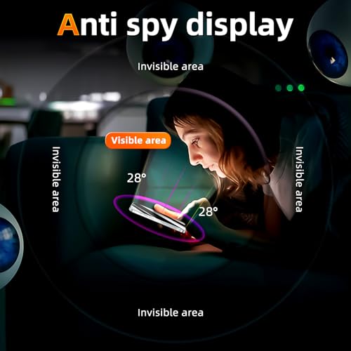 Anti-espion iPhone 15 Plus protège écran 360 pour masquer vos données - 3