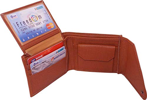 Image of Amicraft PU Leather Gift Combo Set|Gift Set For Mens & Boys Tan Wallet for Men 4 Card Slots PU Leather Formal & Casual Black Belt Free Size Upto 42 Inches|(Black)