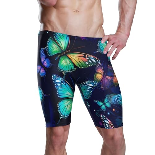 UMIRIKO Color Butterfly Men's Swimsuit Swim Jammers L B0401552