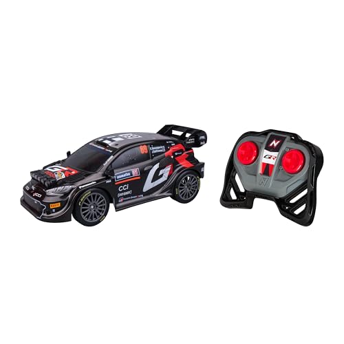 Nikko Voiture RC Toyota Gazoo Racing Sweden Rally 2024 – Rovanperä 1:18 – Télécommande 2,4 GHz, LED, Vitesse 9 km/h, Portée 40 m – Technologie Dès 6...