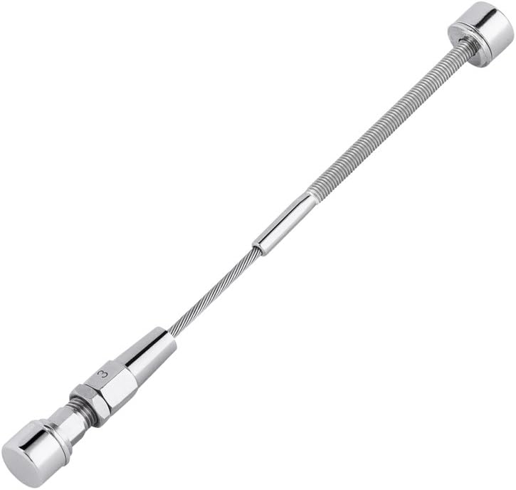 Stainless Steel Cable Quick Lock Swageless Assembly Type 1 for 1/8 Inch Wire Rope Cable for Metal Post on Rail Deck (30 Feet)