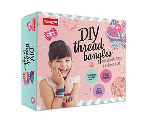 Handycrafts Funskool DIY Thread Bangles, Jewellery Making Kit, Art and Craft Kit, DIY Kit, Ages 6 Years and Above, Multicolour (B085WGCGM1) Amazon Price History, Amazon Price Tracker