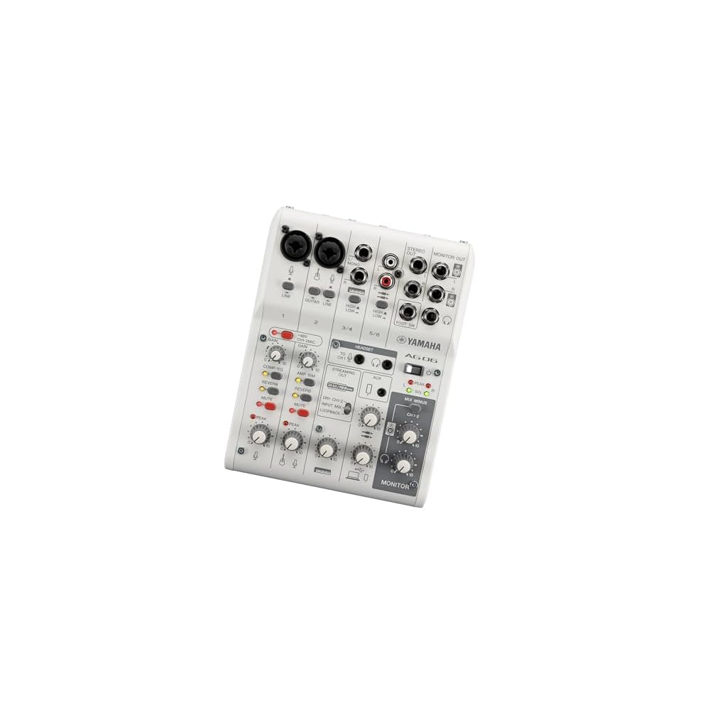 Yamaha AG06MK2 White 6-Channel Live Streaming Tunisia | Ubuy