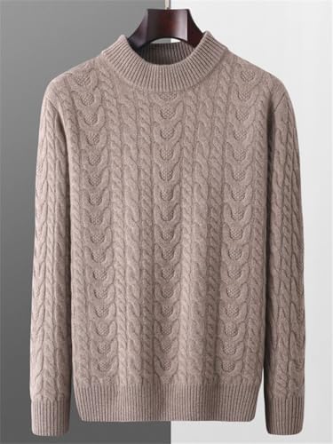 Men's Pullover Sweaters O-Neck Long Sleeve Thick Casual Comfortable Soft Warm Sweater2