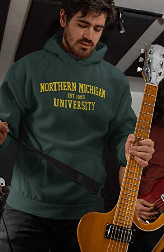 CreateMyTee | Northern Michigan EST Two Color Hooded Sweatshirt |2