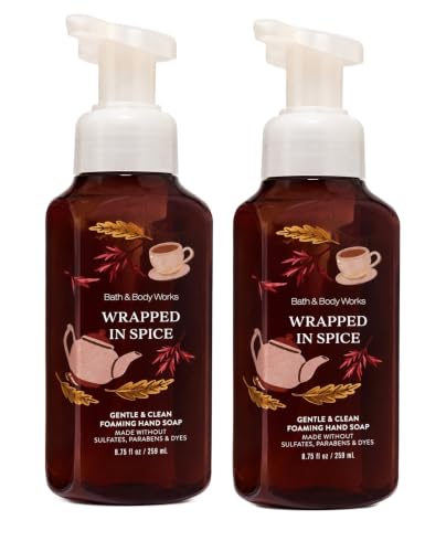 Bath & Body Works Gentle & Clean Foaming Hand Soap - FALL SCENTS - Pack of 2 - (Wrapped In Spice) image 2
