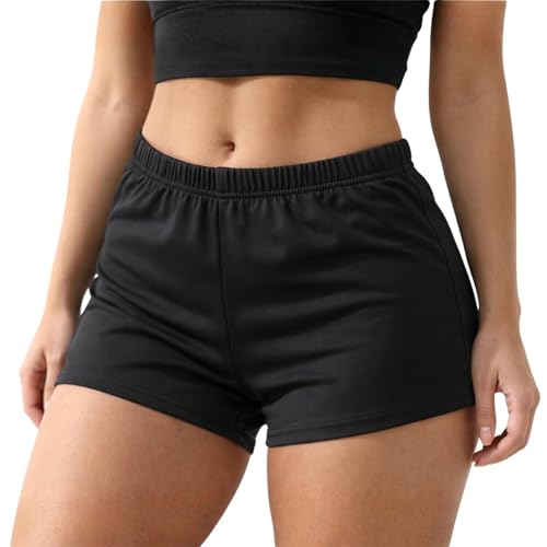 Mini short de course extensible pour femme ajusté et confortable