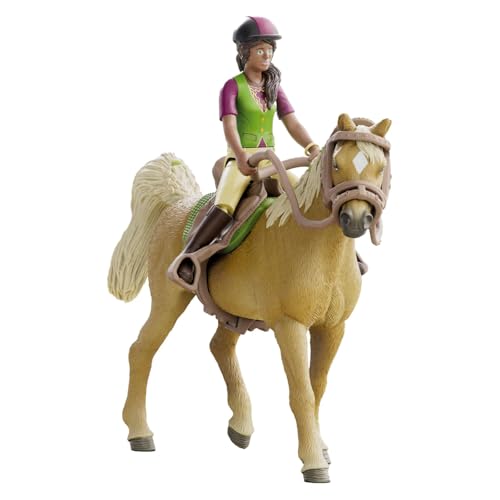schleich HORSE CLUB | Sarah & Mystery 42714 | bewegliche Mädchenfigur | mit Pferde Zubehör | tolles Geschenk für Mädchen und Jungen | Pferde Spielzeug ab 5 Jahren | 10 Teile | exklusiv bei Amazon schleich HORSE CLUB | Sarah & Mystery 42714 | bewegliche Mädchenfigur | mit Pferde Zubehör | tolles Geschenk für Mädchen und Jungen | Pferde Spielzeug ab 5 Jahren | 10 Teile | exklusiv bei Amazon