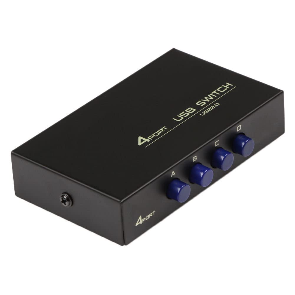 Plan4Buy Printer Sharing USB Switch 4 Ports USB 2.0 Selector Switch Box for 4 PC Share 1 USB Device Printer PC Computer Scanner Printers-Black (B0C7ZHS81J) Amazon Price History, Amazon Price Tracker