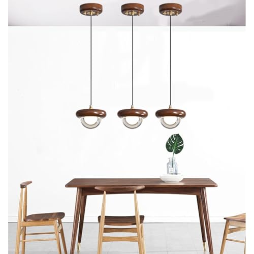 Lustre petite taille design bois pour illuminer vos soirées