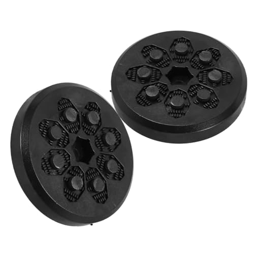 UKCOCO 2 Stück Downhill Longboard Handschuhe mit Steinslider Verstellbare Skateboard Slider Pucks Langlebige Schutzhandschuhe für Street Skating und Bremskontrolle