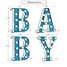 Pooqla Baby Shower Decorations for Boy, Blue Glitter Glowing Letter for Boy Baby Shower Birthday Party Backdrop, LED Light Up Letter for Gender Reveal Boys Room Nursery Table Wall Decor