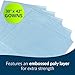 TIDI Choice Gowns, Blue (Pack of 50) ― Tissue/Poly/Tissue ― Open-Back, Waist-Tie, Short-Sleeve Medical Gowns ― Disposable Exam Gowns ― Standard Size 30” x 42” ― Latex-Free Medical Supplies (910520)