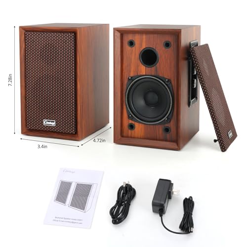 cinnkeyi 40W Bluetooth Bookshelf Speakers C5201-US の商品画像 5