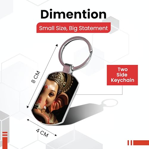 Image of Premium Printed Metal Keychain for Men & Women | High-Definition Artwork Print | Durable Key Ring for Car, Bike, Home & Office Keys | Stylish Decorative Key Holder Gift