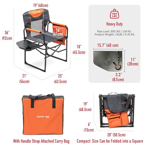 SUNNYFEEL Camping Directors Chair AC3008F の商品画像 2