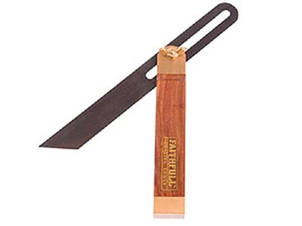 Faithfull Sliding Bevel 7.5 Inch - Hardwood Stock - Brass Fittings