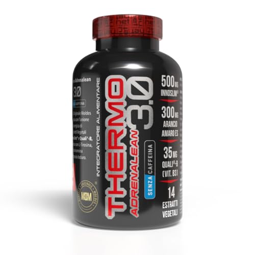 NET Integratori THERMO ADRENALEAN 3.0 senza caffeina - 90 cpr - Integratore Termogenico senza Stimolanti per Accelerare il Metabolismo