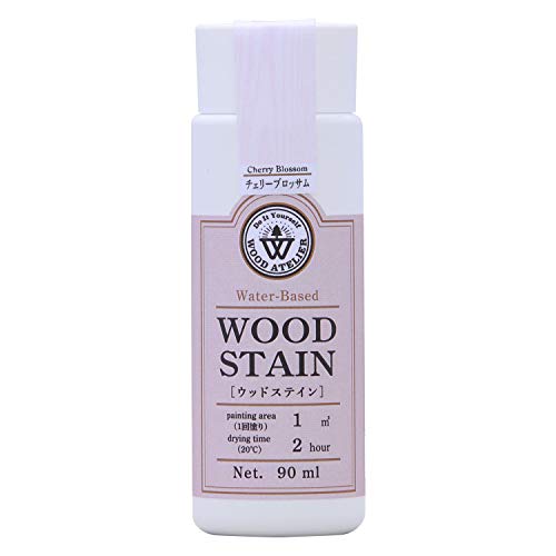 和信ペイント(Washi Paint) 水性着色剤 ウッドアトリエ ウッドステイン 木目を生かした着色 チェリーブロッサム 90ml WS-13