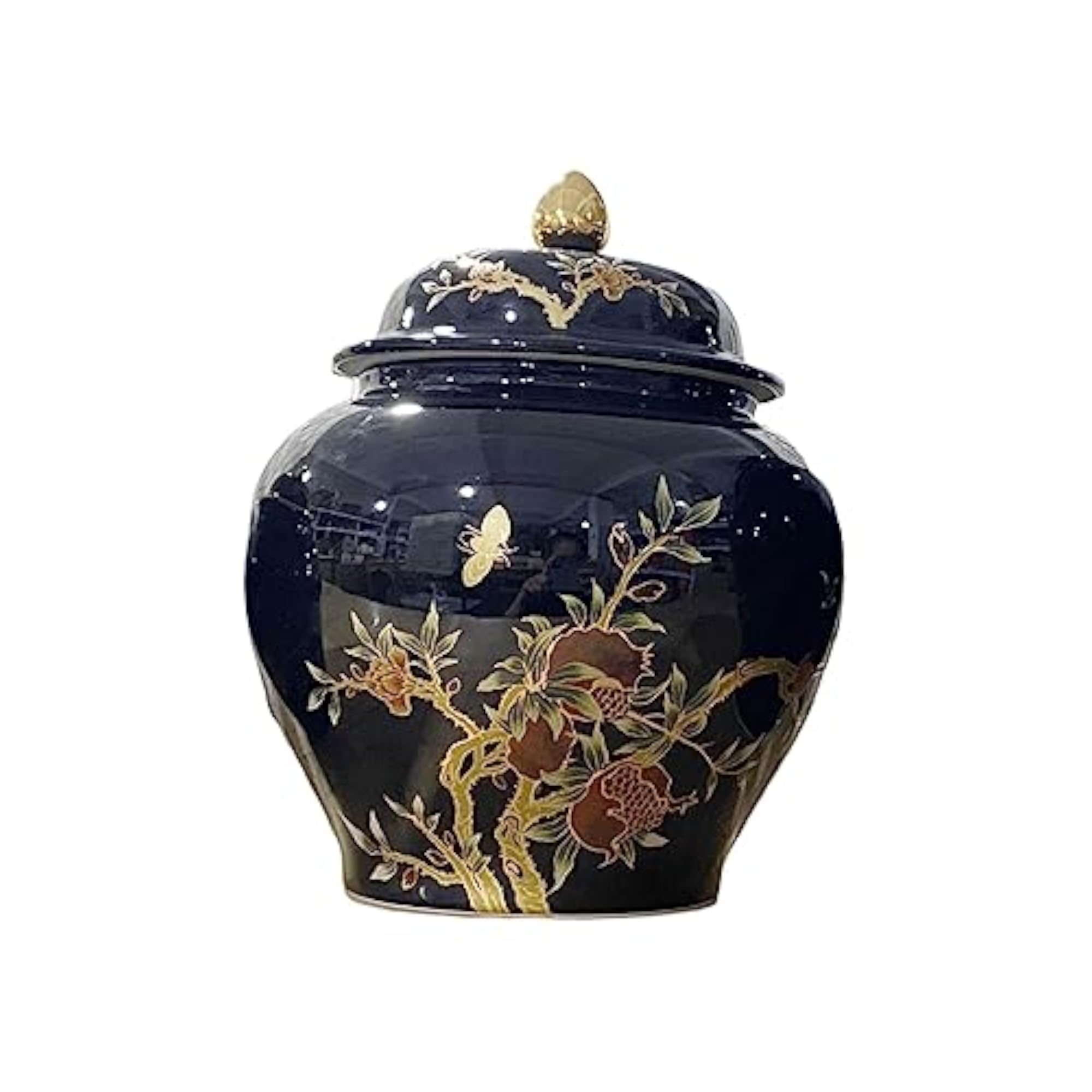 Ceramic Ginger Jar Storage, Decorative Ornament