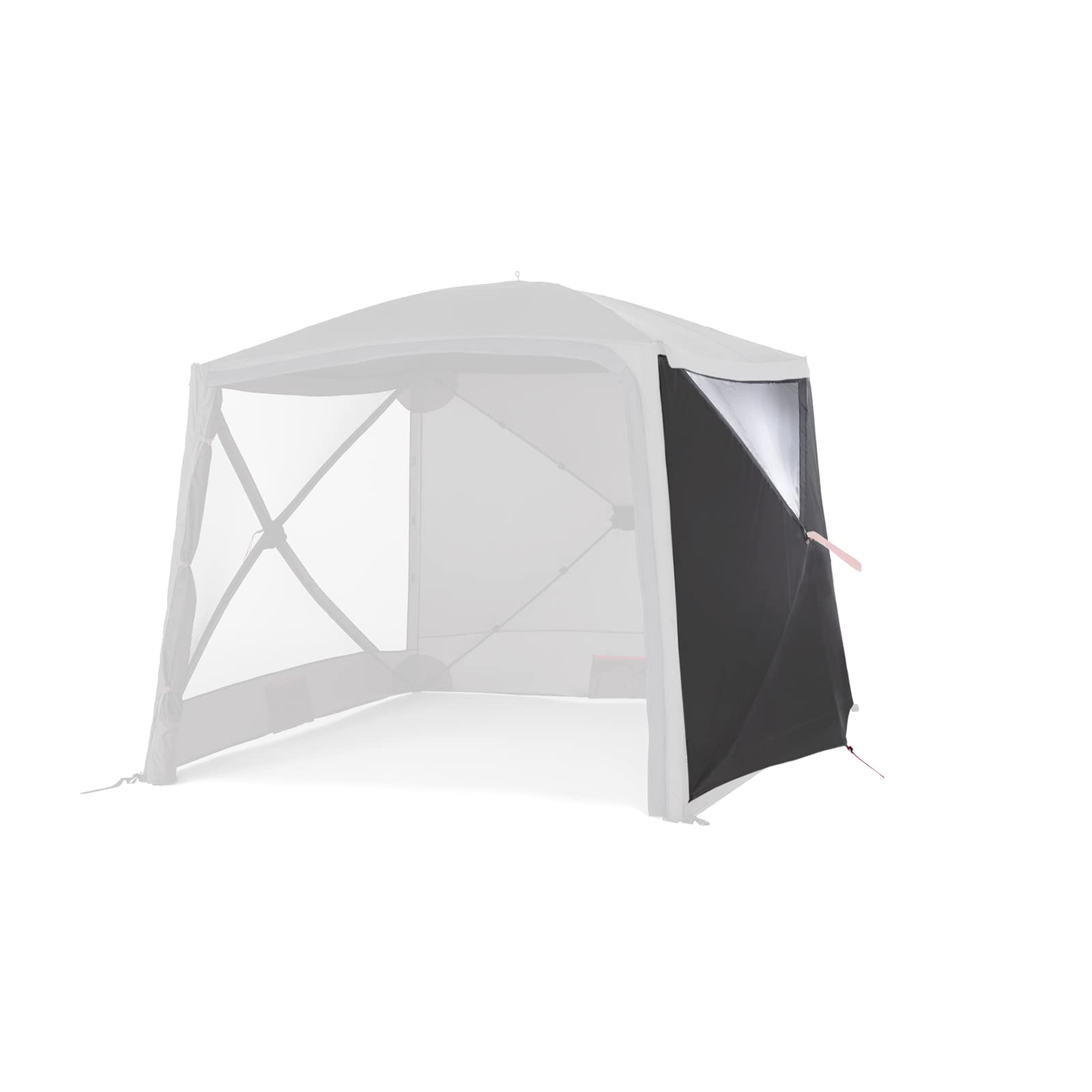 qeedo Quick Hub Square 2er Set Seitenwände - wasserabweisend, 4000 mm Wassersäule, mit PVC-Fenster - Windschutz, Wetterschutz und Sonnenschutz für Quick Hub Square Pavillon