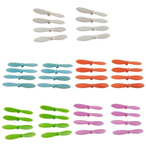 MagiDeal 80pcs Propeller Set Airscrew Replacement for Mini Drone Quadcopter Helicopter RC Accessories Multicolor 5 Color