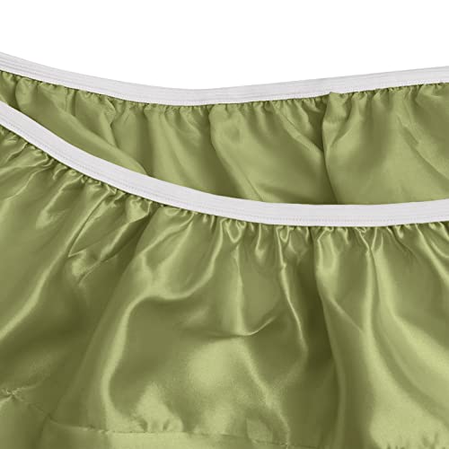 Image of SiinvdaBZX Satin Bassinet Sheets for Baby Hair, Sage Green | Silk-Like Soft Bassinet Fitted Sheets for Hourglass, Oval & Rectangular Bassinet Mattress