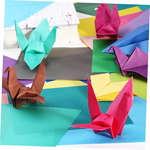 SEWACC 50 Folhas De Papel Colorido Para Kit De Artes E Ofícios Papel Origami Para Papel Dobrável Art
