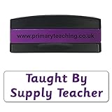 Stackable Taught By Supply Teacher Pre Inked School Teachers Feedback Marking Stamper Stamp 44x13mm Primary Teaching Services