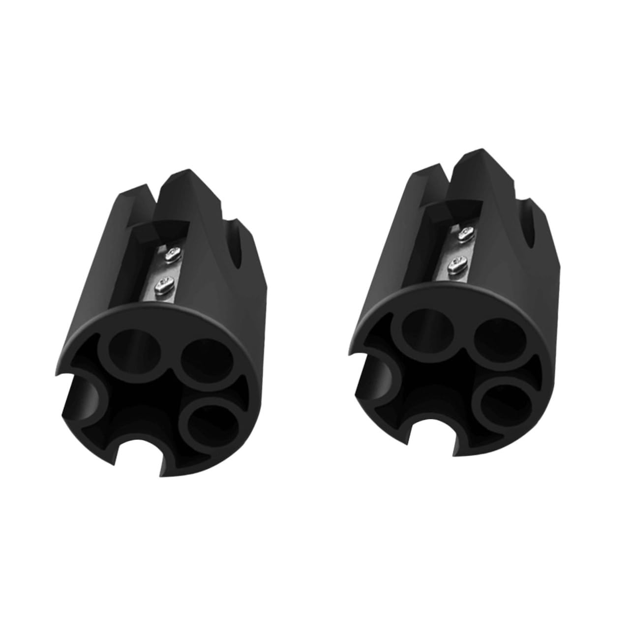 minkissy 2 Pz temperamatite temperamatite per sopracciglia forniture per il trucco accessorio per il trucco matita per occhi matita microblading sopracciglia a doppio foro