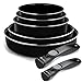 Backen 289951 Set de 7 Poêles/Casseroles, Noir