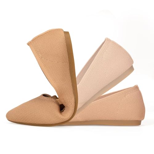 Frank Mully Womens Flats with Straps Pointed Toe Flat Shoes Low Wedge Heel Comfortable Arch Support Flats for Women4