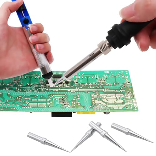 Image of Mesee 5 Pieces ETO Soldering Tip Set Weller ET Series Soldering Iron Tips Replacement Lead-Free Solder Iron Welding Tips Kit for WE1010NA WES51 WES50 WEP70 Weller Solder Station