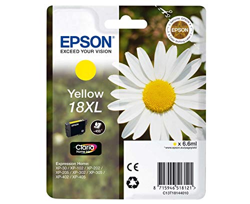 Cartouche Epson XP-405 jaune 18XL pour des impressions de photos de vacances